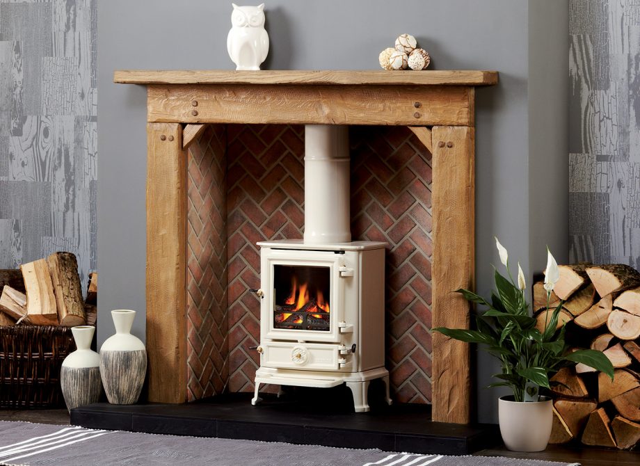 Barkston Stove Surround In Aged Oak