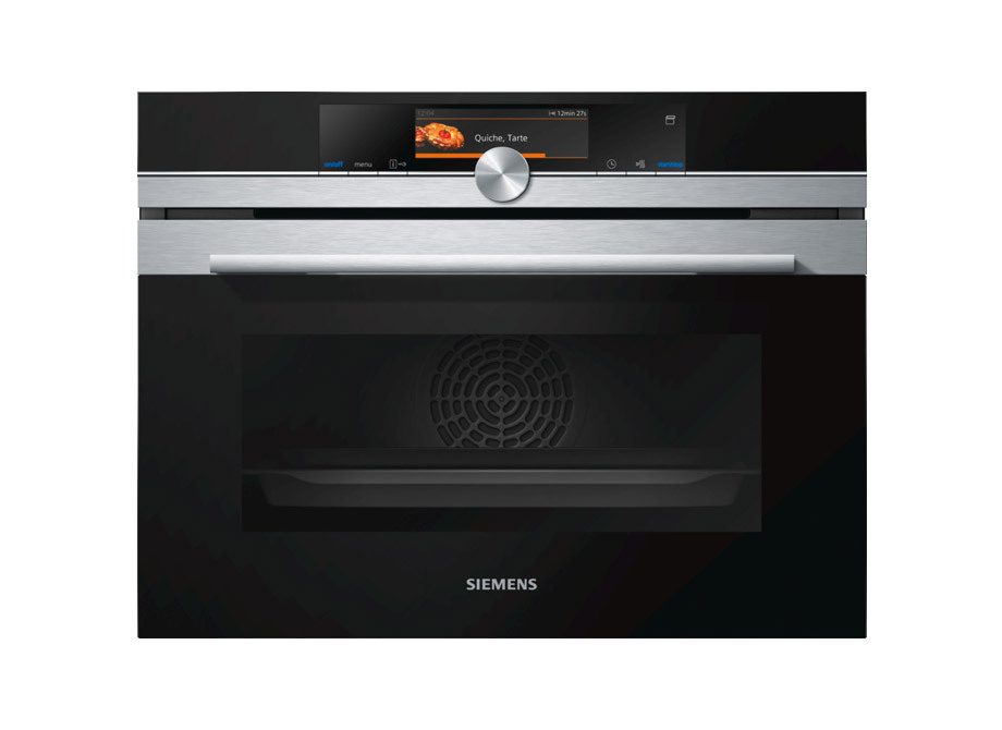 Siemens Full Steam Combination Pyrolytic Stainless Steel Oven With Roasting And Baking Sensors