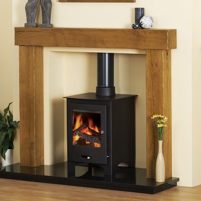 Beamish Stove Surround In Rustic Oak